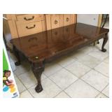 Wood coffee table, approx 29x60x17 inches