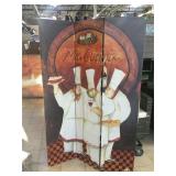 Nia cucina folding screen, approx 16x71 inches