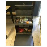 Metal case w/dog related items