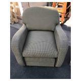 FlexSteel Armchair with Rolling ottoman - ottoman