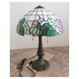 Tiffany Style Table Lamp. Missing finial.