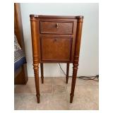 Inlaid Wood Side Table 30.5 H 15Dx15W