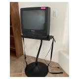 20 in Panasonic TV/VHS Combo with Metal Stand.