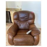 LA-Z-Boy Brand Leather Recliner with Heat and