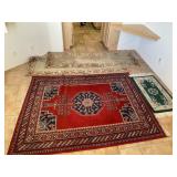 Lot of 4 Area Rugs and Runners. 2- 95x 30 Wool