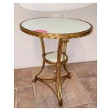 French Style Mirrored and Gilt Side Table