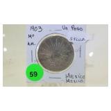 SILVER COIN 1903 MO A.M. PESO MEXICO