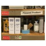 SHELF OF ASSORTED SHOP SUPPLIES SHELF OF ASSORTED SHOP SUPPLIES