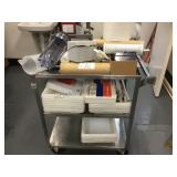 STAINLESS STEEL ROLLING CART WITH VARIOUS SHOP ITE STAINLESS STEEL ROLLING CART WITH VARIOUS SHOP ITE