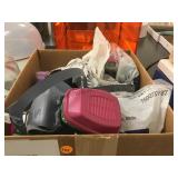 BOX OF RESPIRATORS -SOME NEW- SOME USED BOX OF RESPIRATORS -SOME NEW- SOME USED
