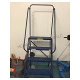 STEEL ROLLING STEP LADDER STEEL ROLLING STEP LADDER
