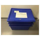 PLASTIC BINS (3) PLASTIC BINS (3)