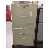 METAL FILE CABINET 2 DRAWER ROLLING METAL FILE CABINET 2 DRAWER ROLLING