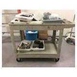 RUBBERMAID PLASTIC ROLLING CART RUBBERMAID PLASTIC ROLLING CART