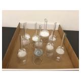 GROUP OF GLASS PYREX 36060 FLASK FILTER GROUP OF GLASS PYREX 36060 FLASK FILTER