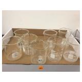 GROUP OF GLASS FLASKS GROUP OF GLASS FLASKS