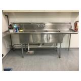 STAINLESS RJ 3 PLACE SINK STAINLESS RJ 3 PLACE SINK