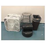 STEP STOOL PLASTIC - 2 FANS STEP STOOL PLASTIC - 2 FANS