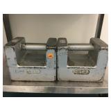 WEIGHTS- (2) EACH 50 LB WEIGHTS- (2) EACH 50 LB