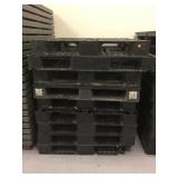 STACK OF PLASTIC PALLETS STACK OF PLASTIC PALLETS