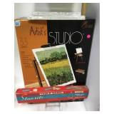 ARTIST STUDIO KIT WITH EASEL & CANVAS