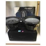 CRESTON  AUDIO AMPLIFIER & ALMAN 500W SPEAKERS