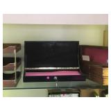LOCKING WOODEN CASE, & WOOD CASES,  FILE ORGANIZER