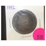 1892  COLUMBIAN SILVER HALF DOLLAR
