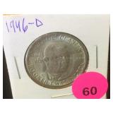 1946-D BOOKER T. WASHNGTON SILVER HALF DOLLAR