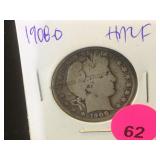 1908-D   SILVER BARBER HALF DOLLAR
