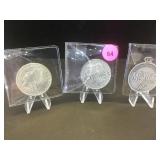 1889,1900MORGAN SILVER DOLLARS & A MEDALLION