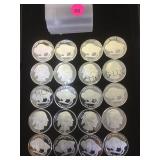20 BUFFALO  .999 SILVER ROUNDS