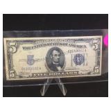 1934 $5 SILVER CERTIFICATE