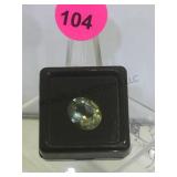 4.05 CT WHITE SAPPHIRE OVAL CUT