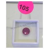 2-3 CT PINK SAPPHIRE ROUND BRILLANT CUT