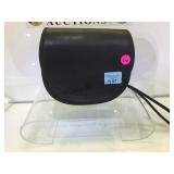 SMALL BLACK LEATHER COACH HANDBAG
