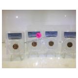 1962-D,1958-D,1955,1960-D PENNIES