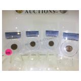 1956-D,1944-D,1942-D,1955 PENNIES