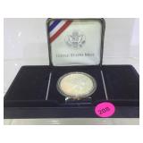 2002 SILVER PROOF DOLLAR  'WINTER OLYMPIC GAMES'