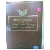BINDER OF GOLDEN REPLICAS OF UNITED STATES STAMPS