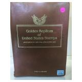 BINDER  OF GOLDEN REPLICAS OF UNITED STATES STAMPS