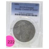 1894 PCGS GENUINE HARSHLY CLEANED-XF DETAIL