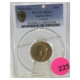 1926-SA PCGS MS63  SOUTH AFRICA S-4004 GOLD COIN