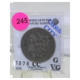 1878 CARSON CITY MORGAN SILVER DOLLAR