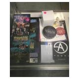 2 TRAYS OF CRISS ANGEL MEMMORABILIA, SIGNED