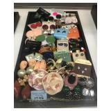 TRAY LOT OF EARRINGS