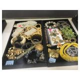 TRAY  LOT OF COSTUME JEWELRY