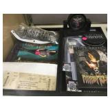 2 TRAYS OF CRISS ANGEL MEMMORABILIA, SOME SIGNED