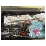 TRAY OF SURGICAL TOOLS