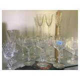 SET OF WATERFORD GOBLETS, & PRINCESS HOUSE